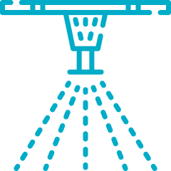 Fire Protection icon blue